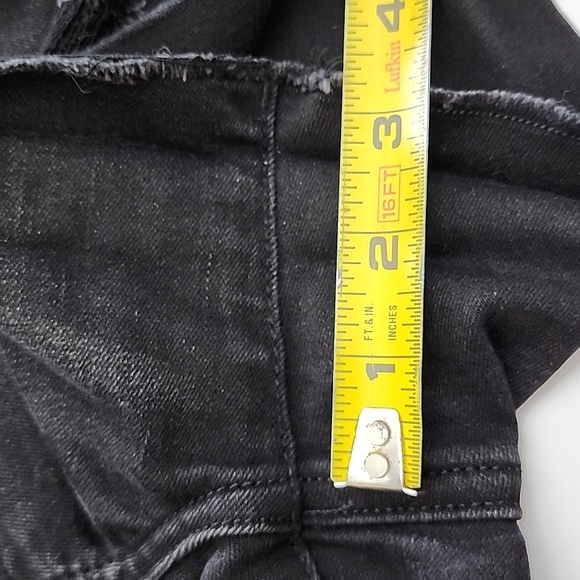 American Eagle AEO NE(X)T Level Stretch Black Super Hi-Rise  Shortie Shorts Sz 0 - Picture 15 of 16